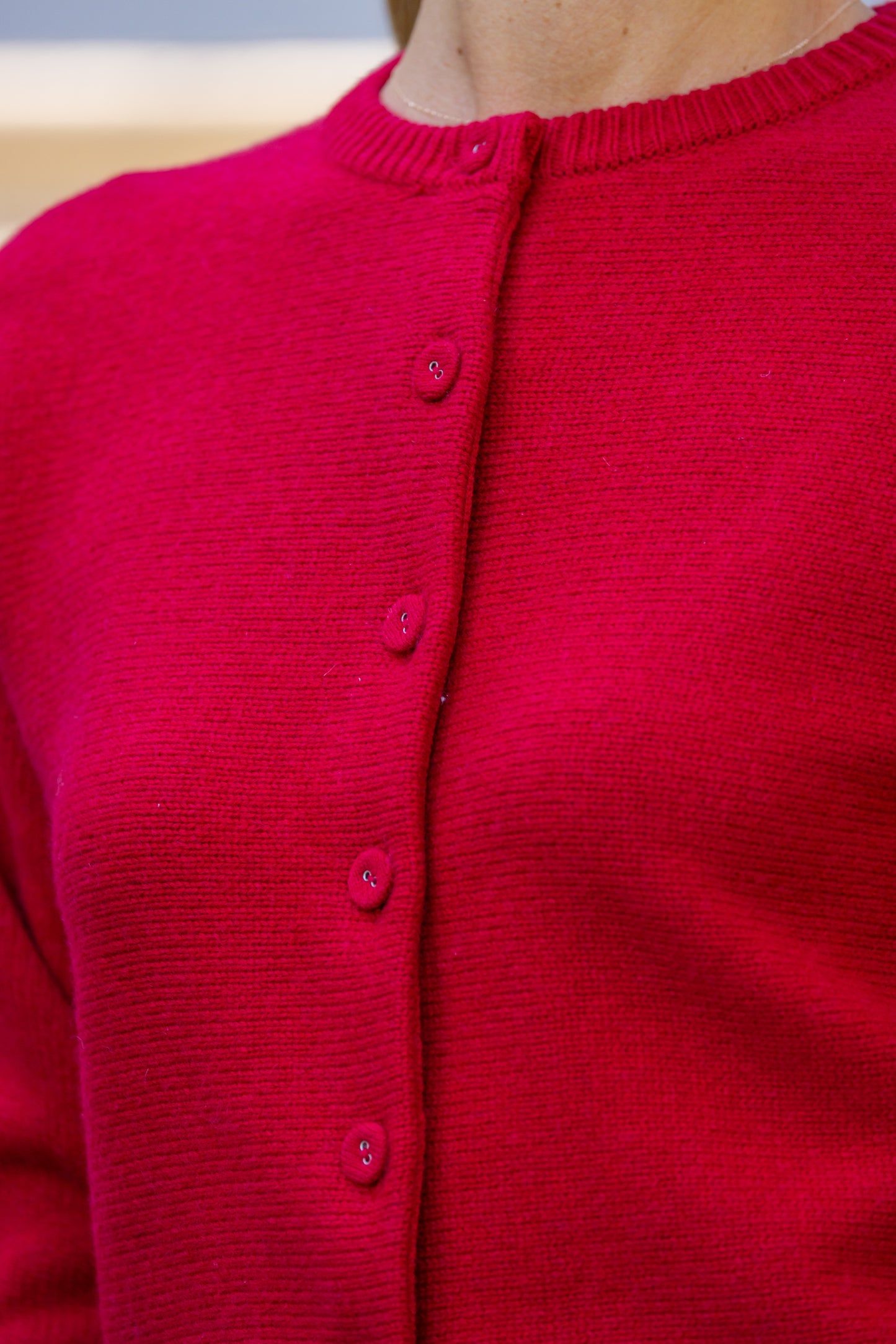 CARDIGAN ROSSO