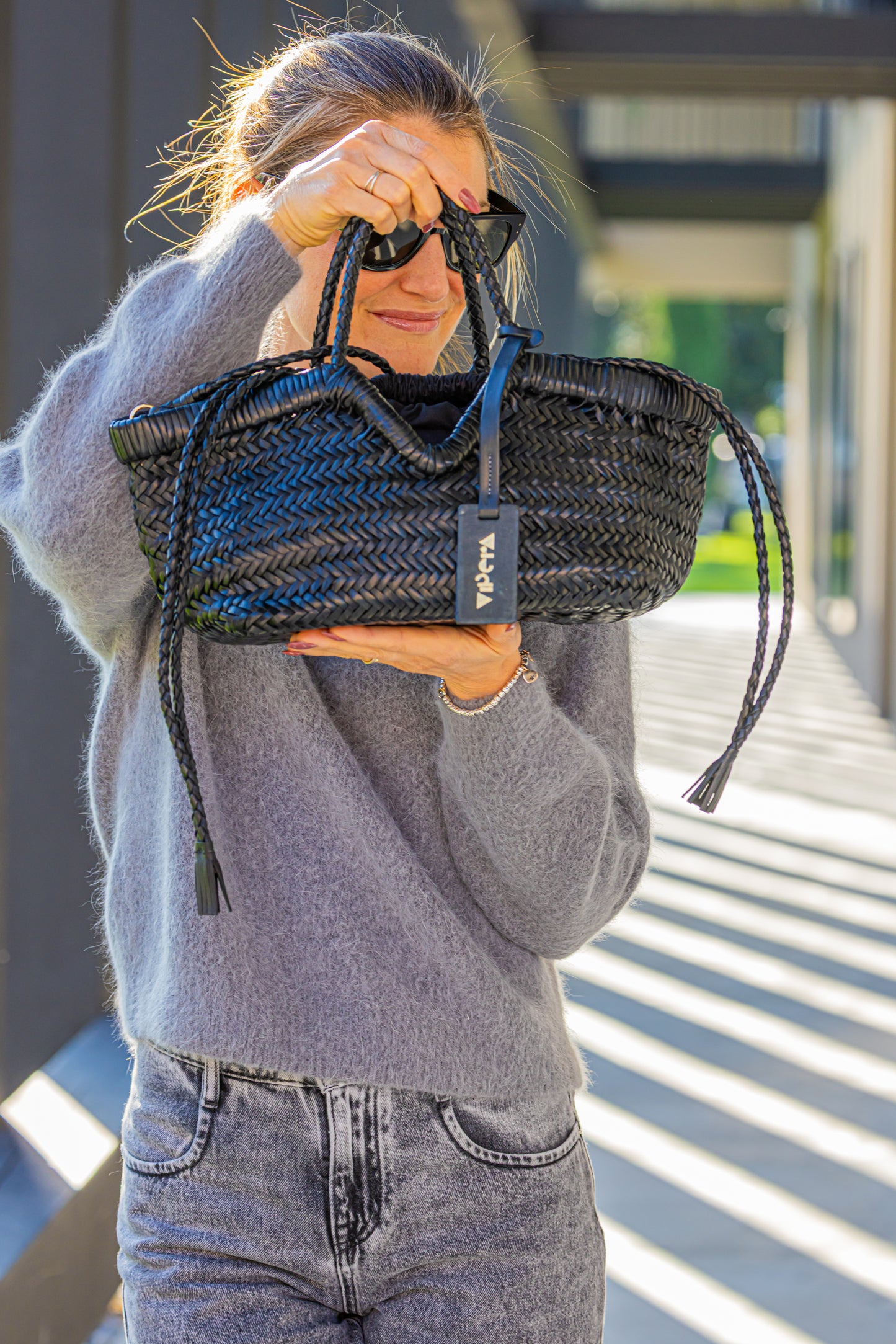 BORSA IN PELLE VIPERA