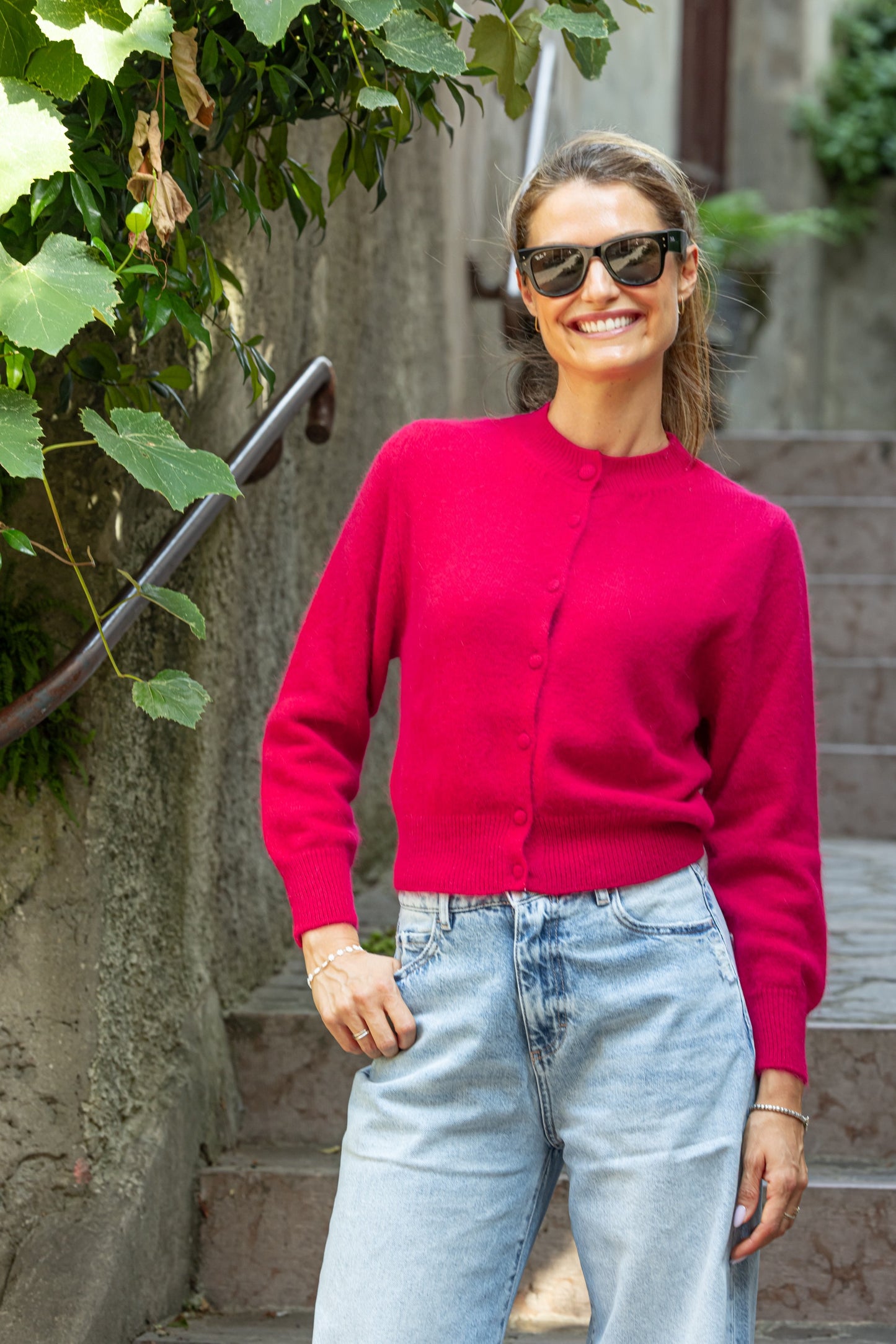 CARDIGAN MAGENTA